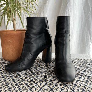 French Connection High-Heeled Ankle Booties in Black